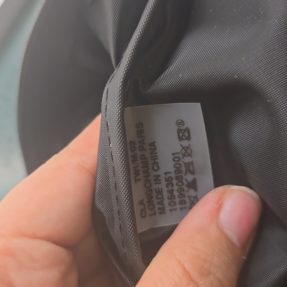 Gently Used Longchamp Le Pliage Black Large Tote Bag Foldable Costimized - Picture 4 of 5